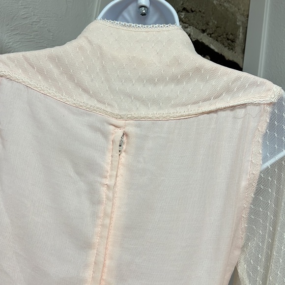 Vintage Gunne Sax Corset Long Sleeve Pink Maxi Dress - Picture 9 of 16